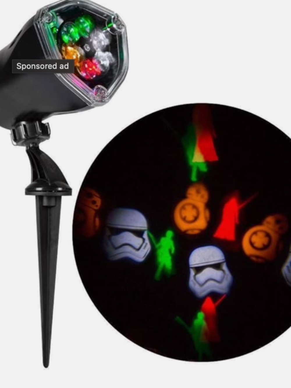 STAR WARS Motion Spotlight Projector Outdoor light laser